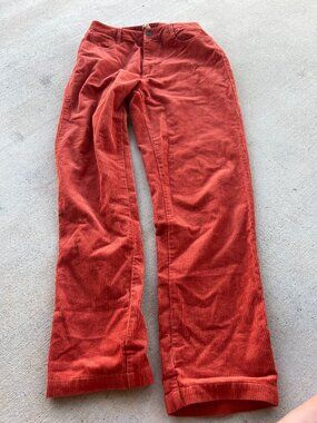 Lucy & Yak orange corduroy pants size 28